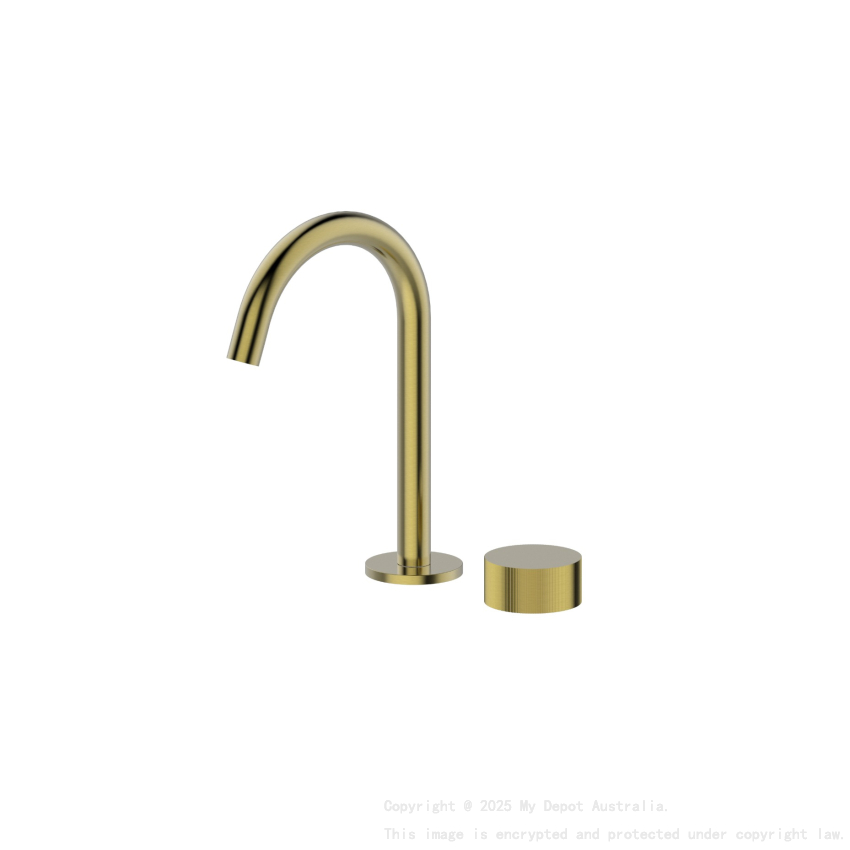 Qi Rund Progressive Rund Basin Set Brushed Gold