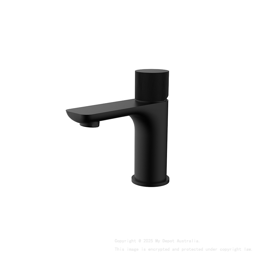 Qi Luxus Basin Mixer Matte Black