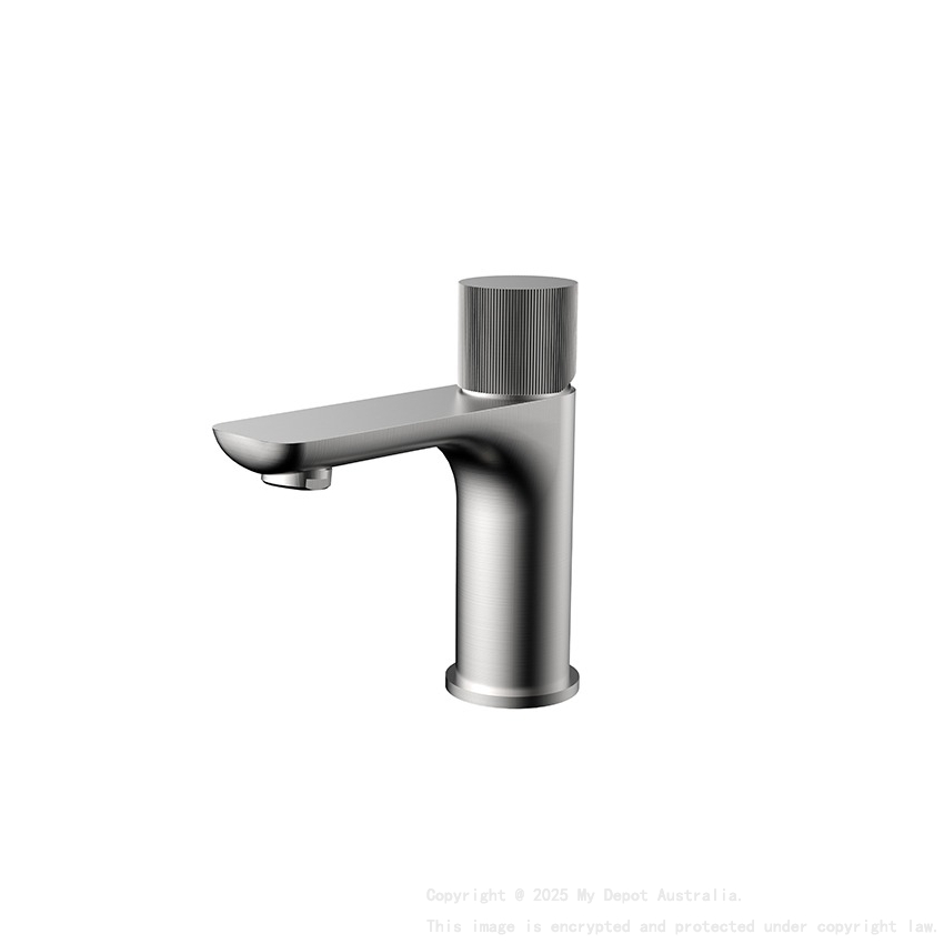 Qi Luxus Basin Mixer Brushed Nickel