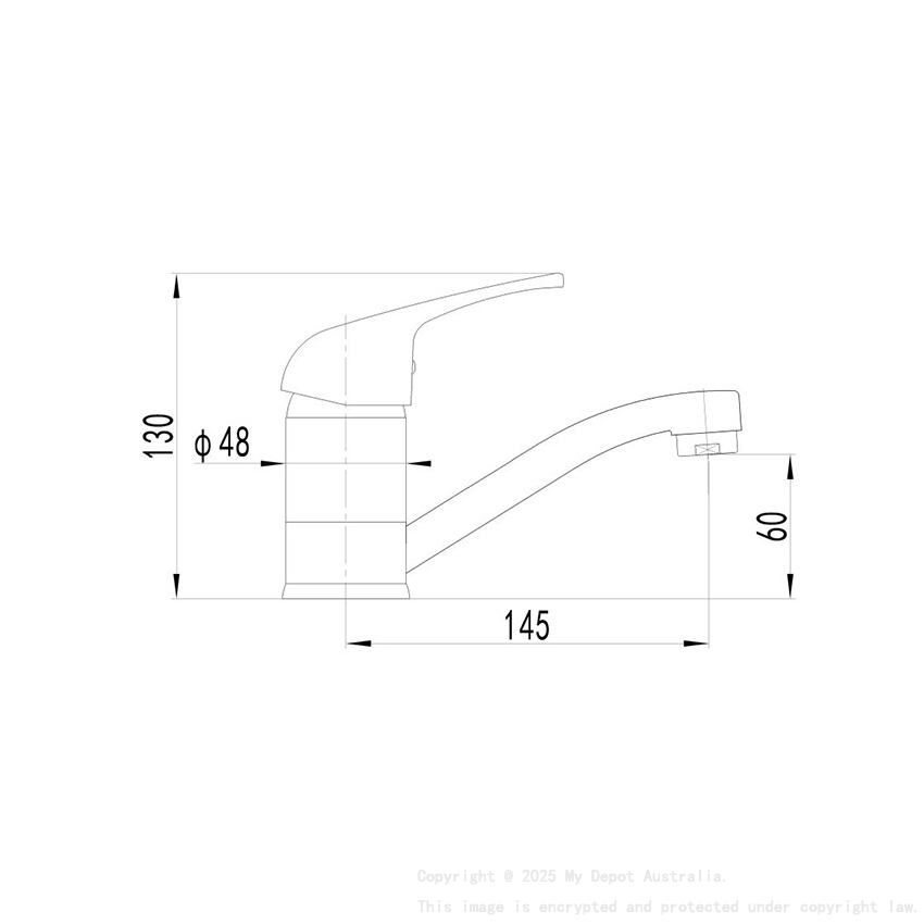 Wahlen 10 Trade Swivel Basin Single Lever Mixer Chrome