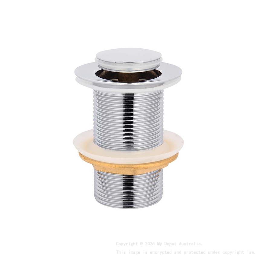 Run Chrome 32mm Brass Pop Up Waste No Overflow