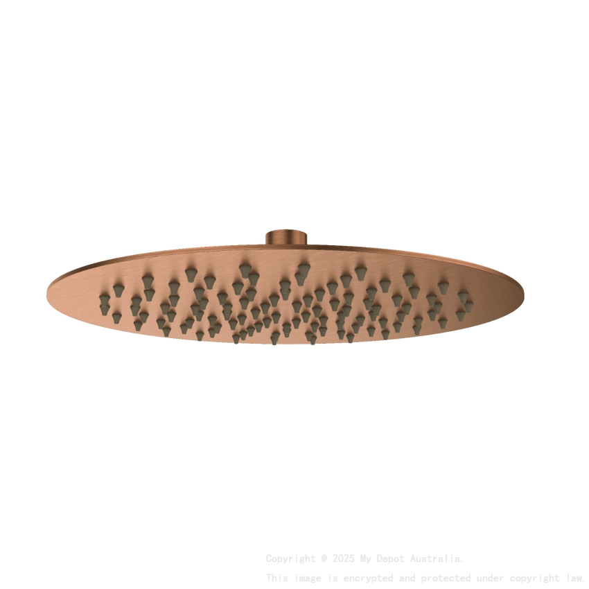 Round Rain Shower Head 250mm Brushed Bronze
