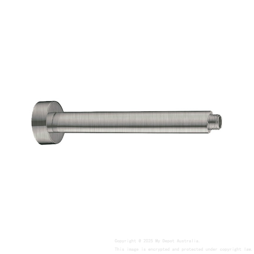 Round Ceiling Shower Arm 300mm Brushed Nickel