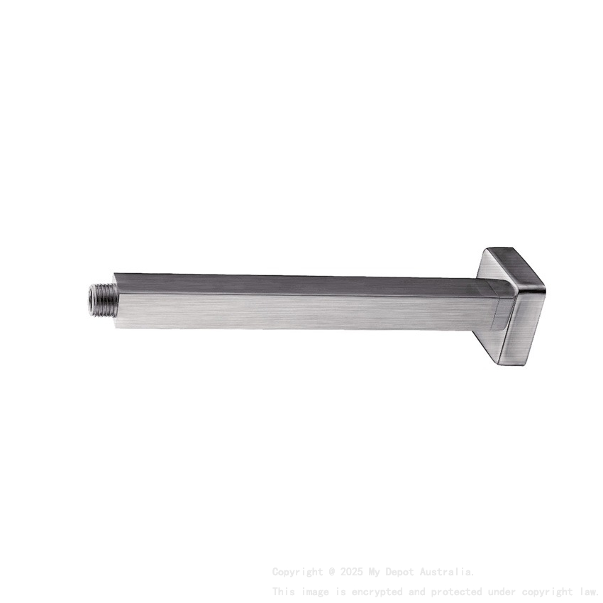 Square Ceiling Shower Arm 300mm Brushed Nickel