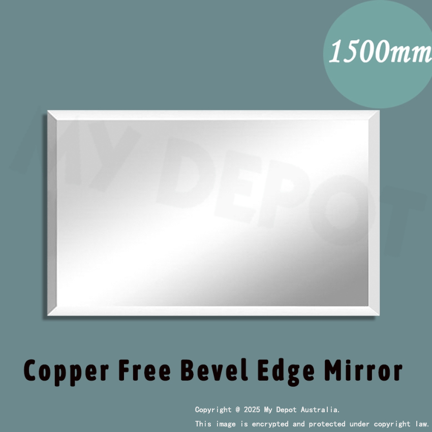 1500mm Bevel Edge Rectangle Bathroom Plain Mirror