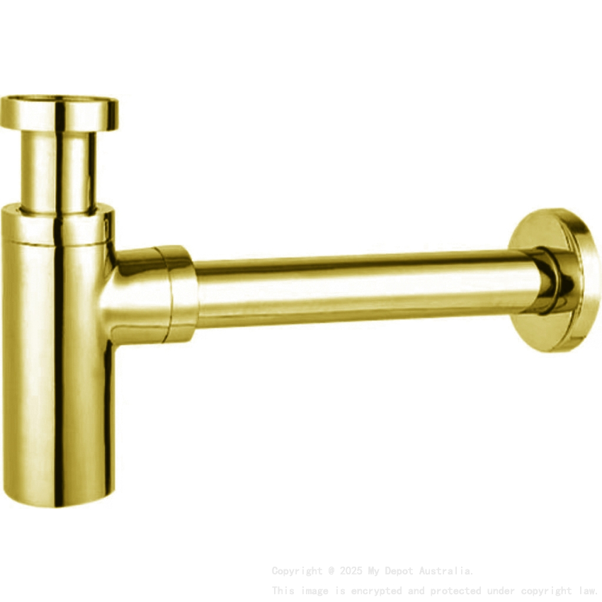 Bottle Trap 32mm Brushed Gold