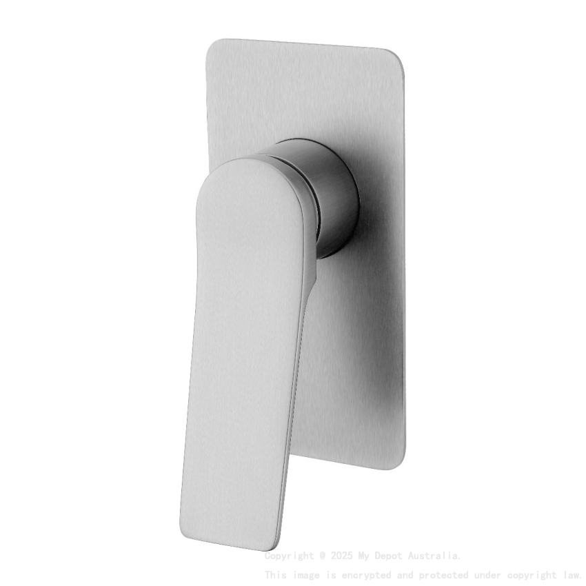 Rushy Square Brushed Nickel Built-in Shower Mixer(Brass)