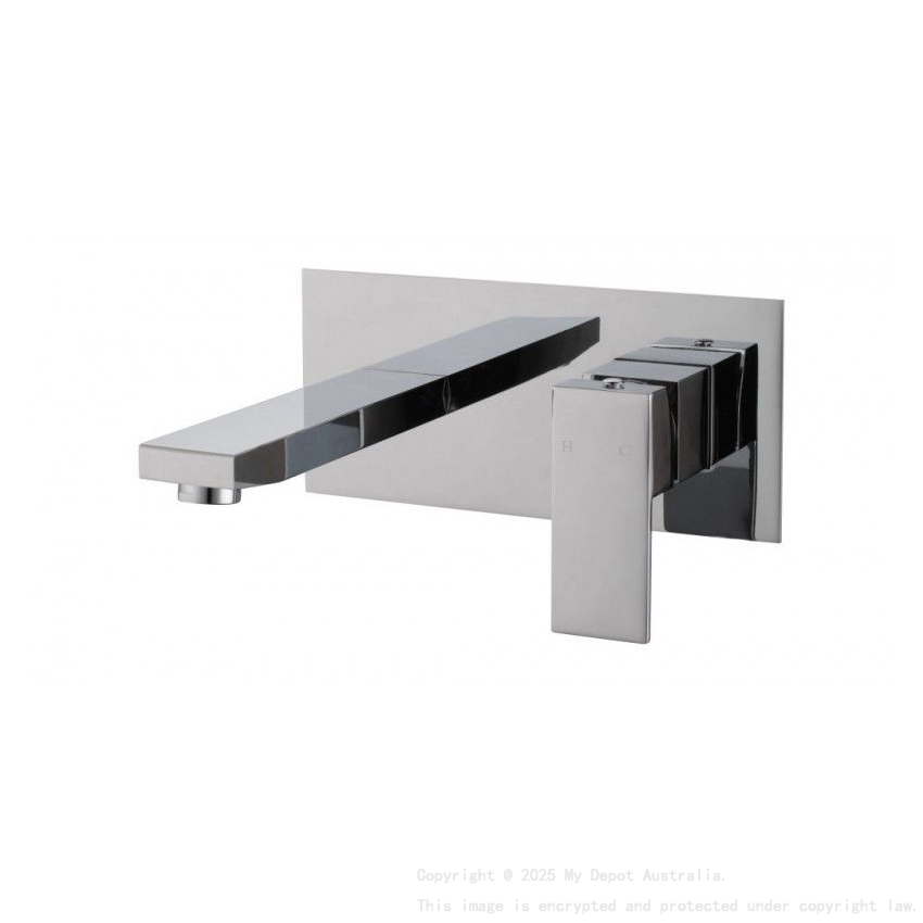 Blaze Chrome Bathtub/Basin Wall Mixer With Spout