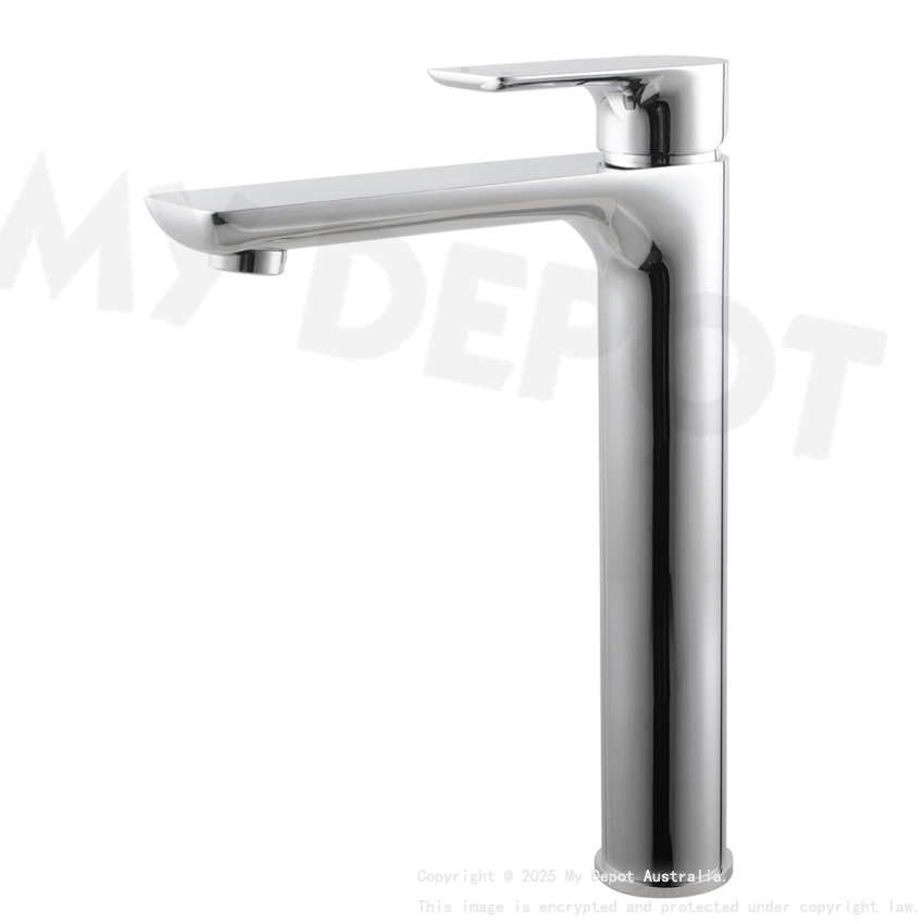 Chrome Bathroom Tall Basin Sink Mixer Tap