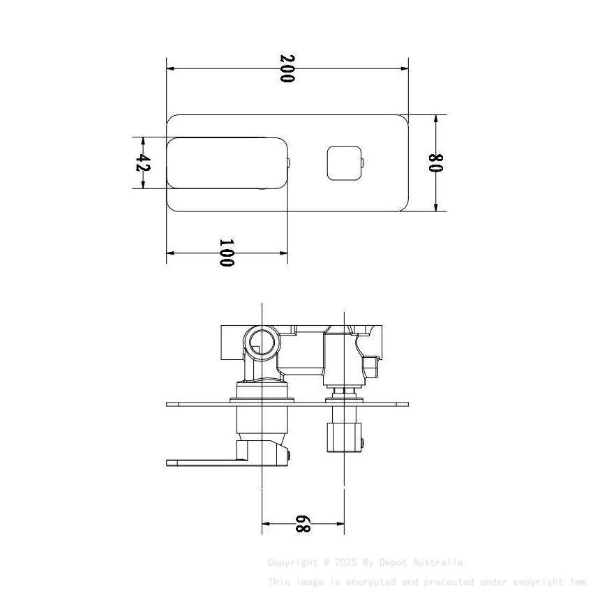 IVANO Series Solid Brass Chrome Bath/Shower Wall Mixer with Diverter Wall Mounted