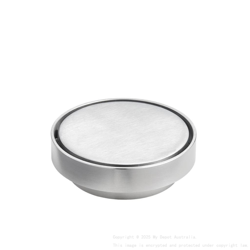 115X115mm Brushed Chrome Round Tile Insert Floor Drain(88mm)