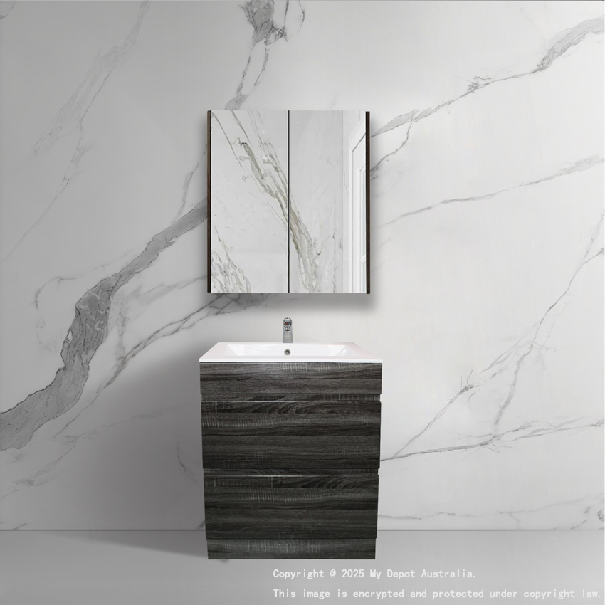 600mm Dark Grey MDF Vanity Kickboard 