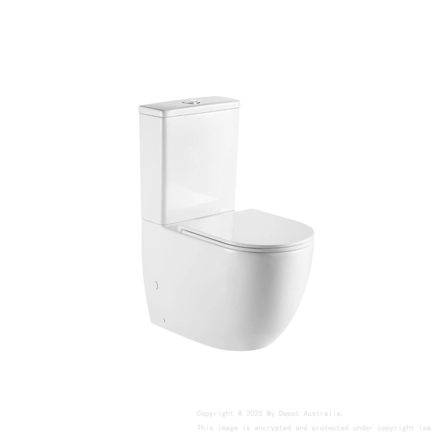 DIANA Gloss White Back To Wall Toilet Suite