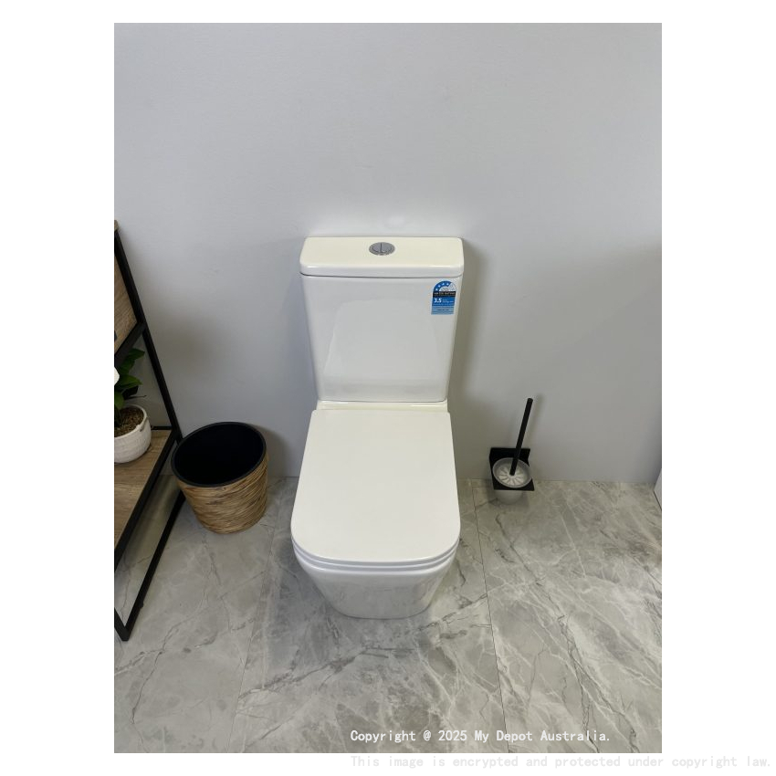 Enox Back To Wall Toilet Suite Rimless With Slim Uf Seat Cover With Universal Inlet Cistern T1
