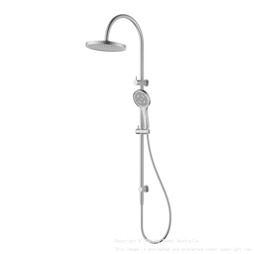 Linie Round Multi-Function Shower Set 255mm Brushed Nickel