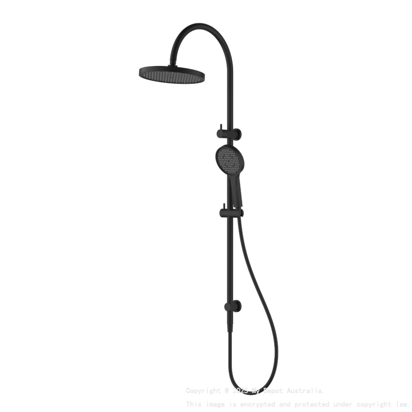 Linie Round Multi-Function Shower Set 255mm Matt Black