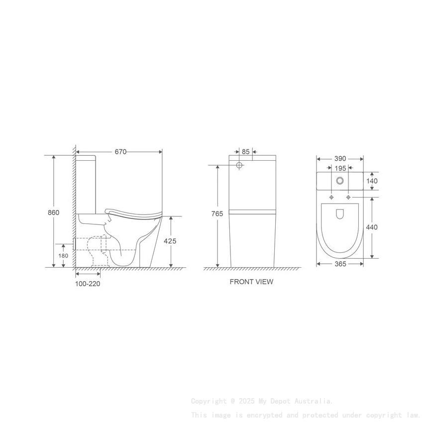 FIFA Gloss White Back To Wall Toilet Suite