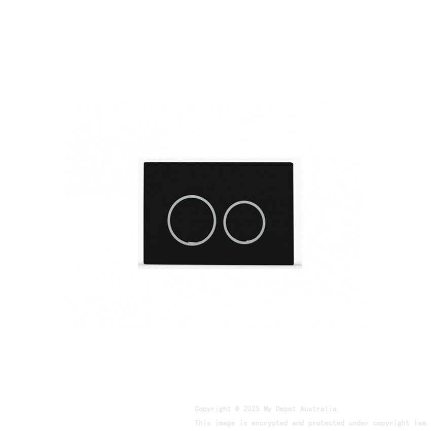 ABS Round Push Plate Black