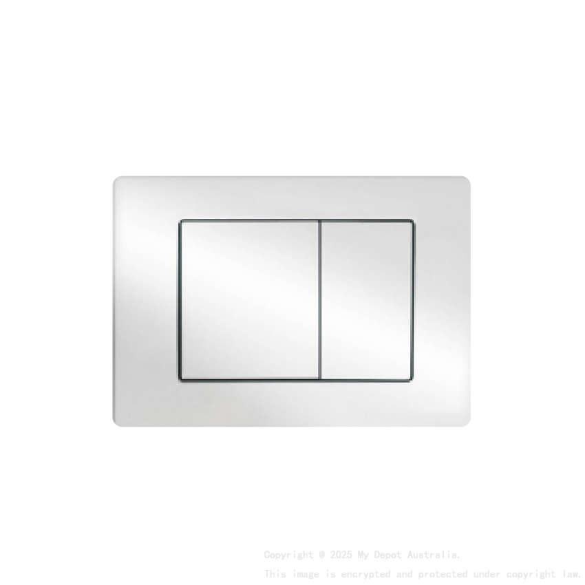 ABS Square Push Plate Chrome