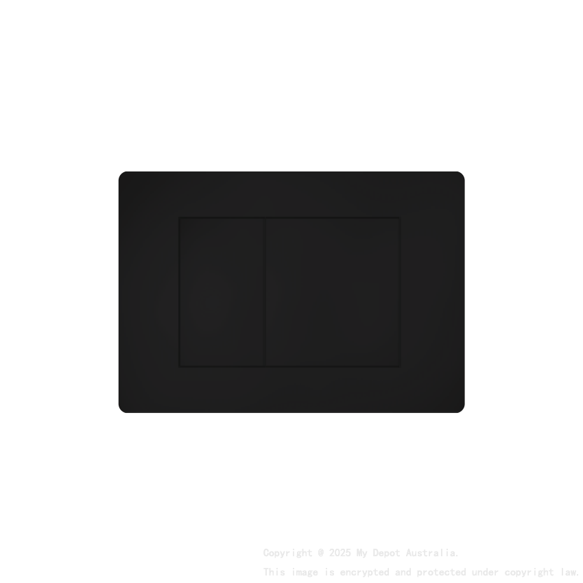 ABS Square Push Plate Black