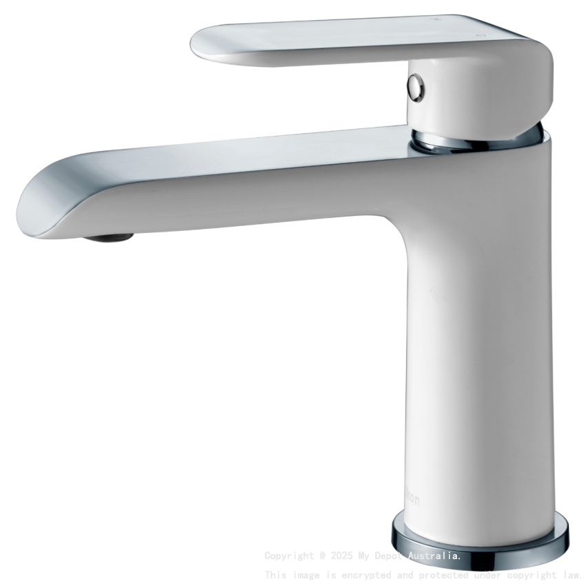 Kara Basin Mixer Chrome & White
