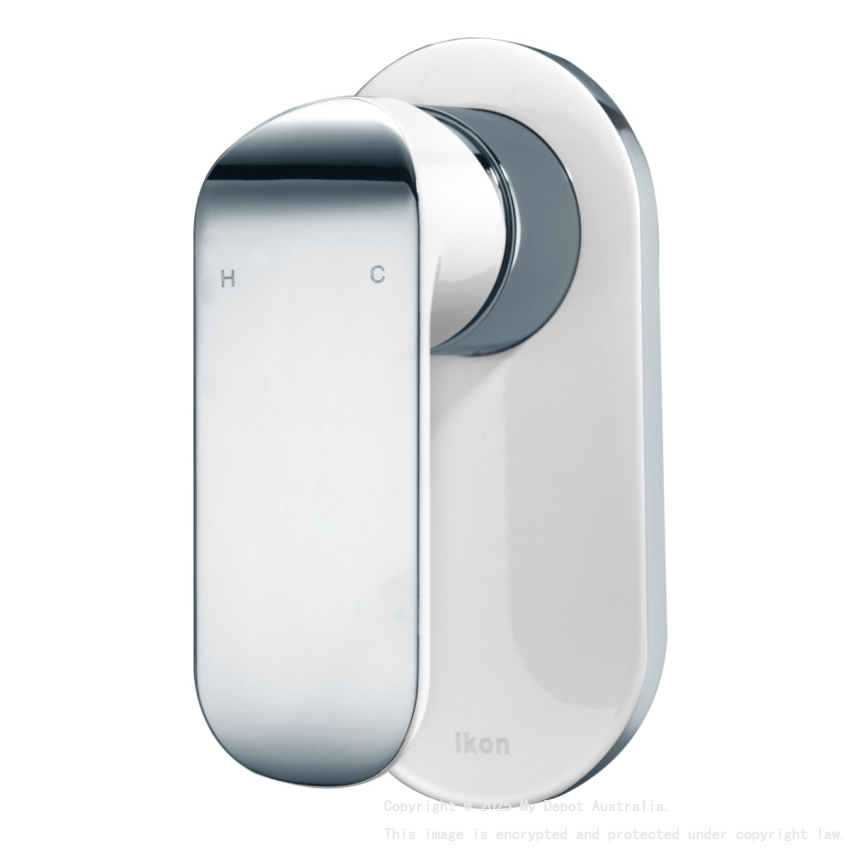 Kara Wall Mixer Chrome & White