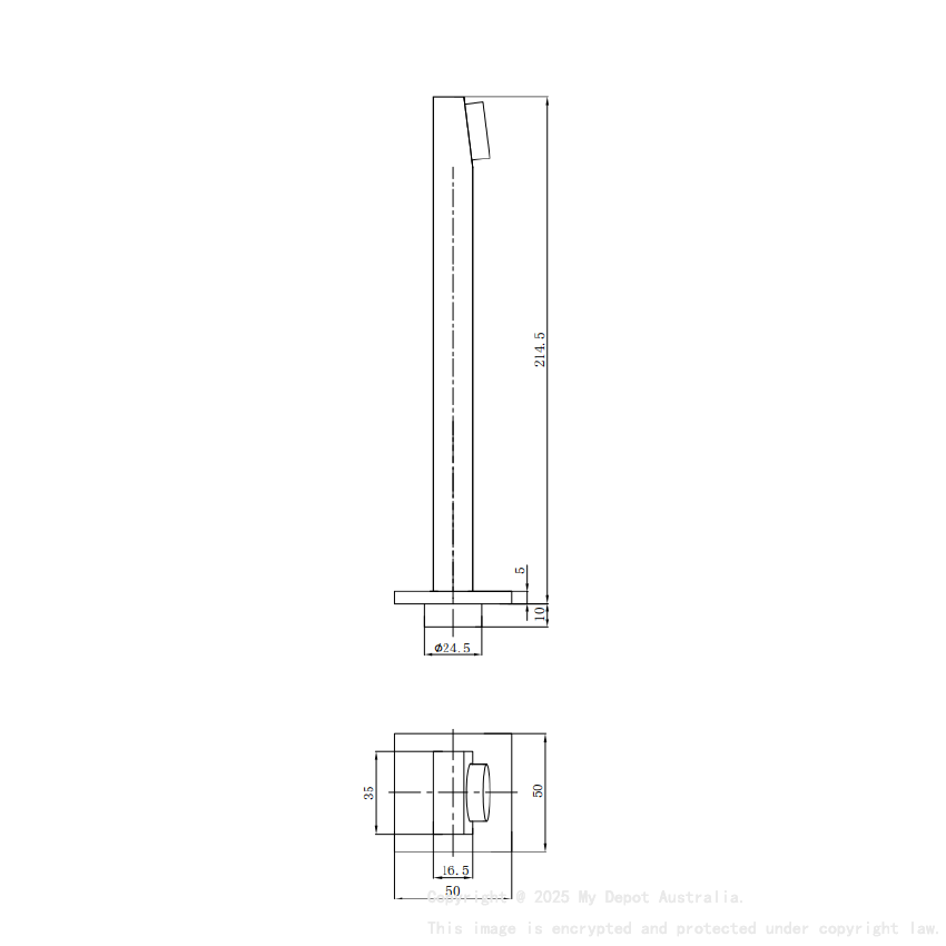 Flores Bath Spout Chrome
