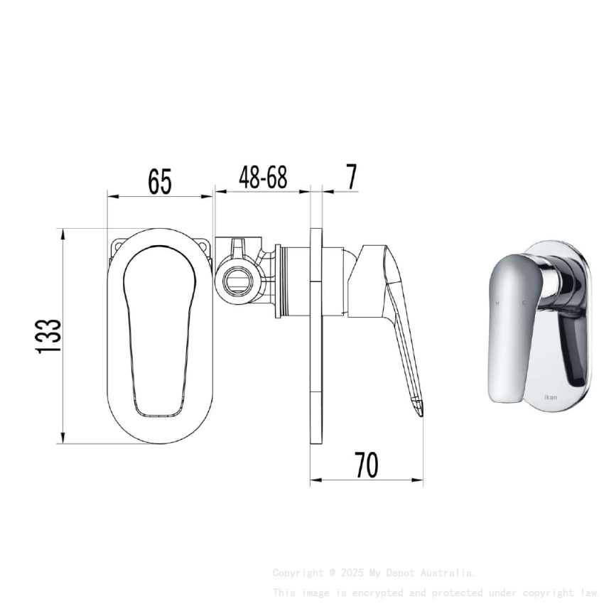 Sulu Wall Mixer  Chrome