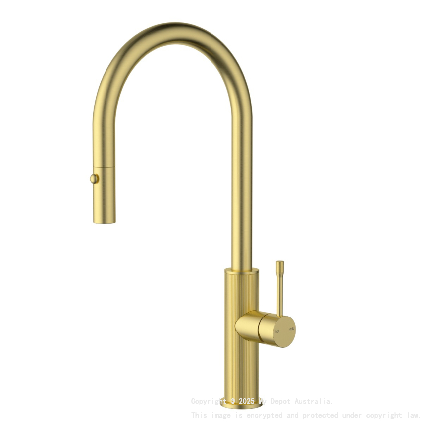 Linie Pull-Out Sink Mixer Brushed Gold