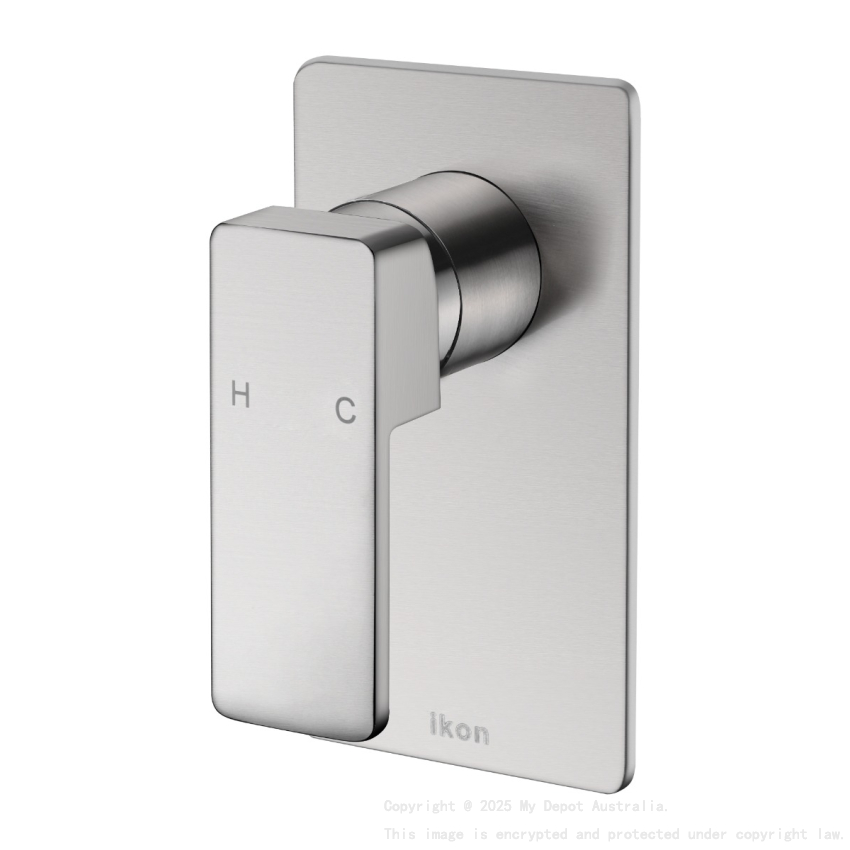 Ceram Wall Mixer Brushed Nickel