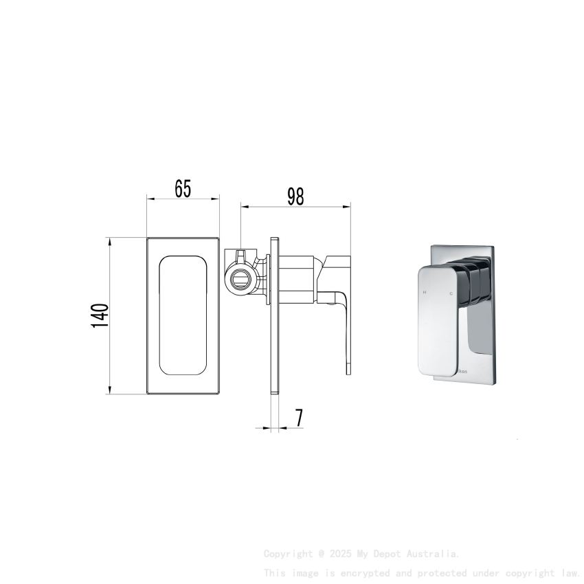 Seto Wall Mixer Chrome