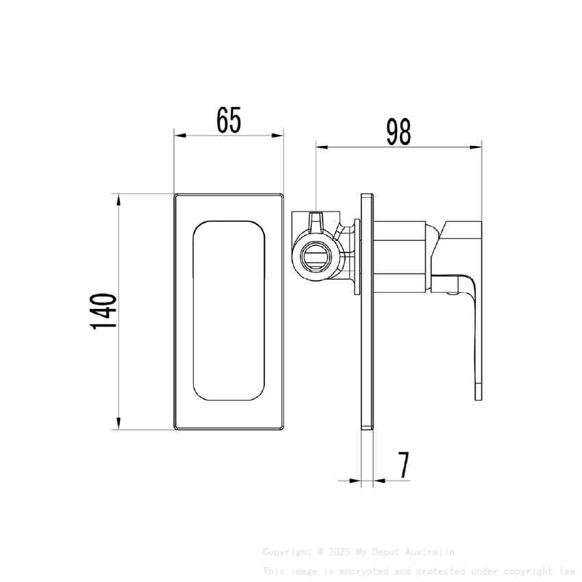 IKON-HYB66 range rose gold handle 