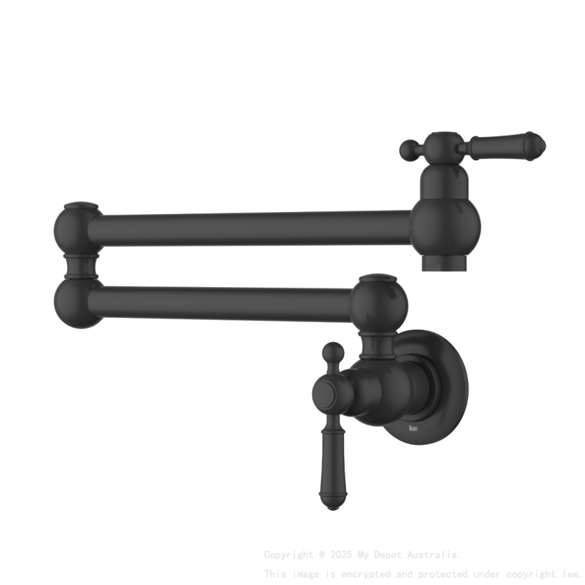 Clasico Kitchen Pot Filler Matt Black