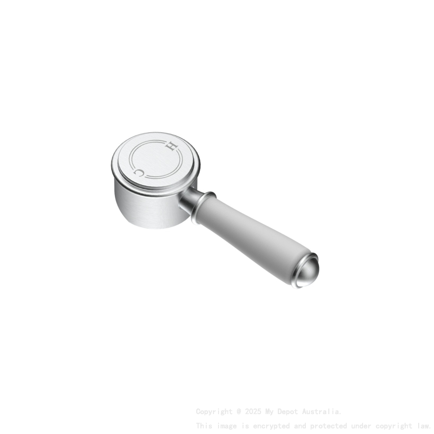 Clasico Ceramic Handle in Brushed Nickel