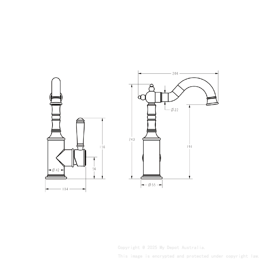 Clasico Basin Mixer Chrome