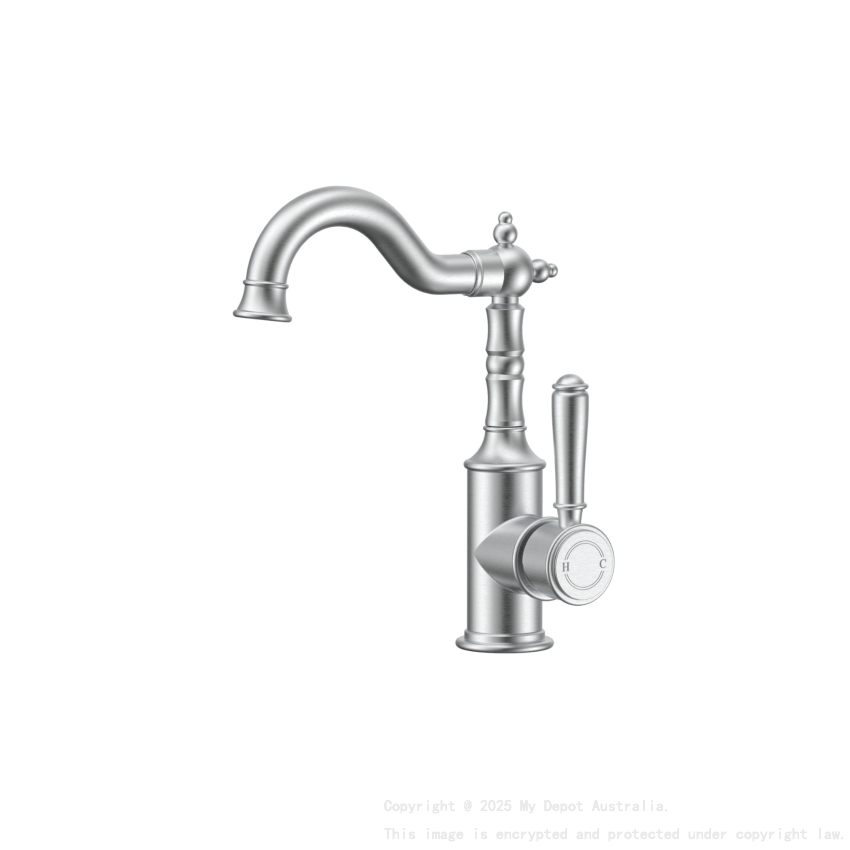 Clasico Basin Mixer in Brushed Nickel