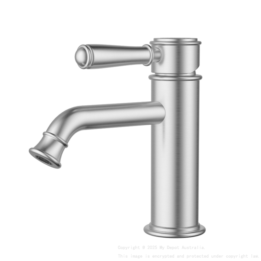 Clasico New Basin Mixer Brushed Nickel 