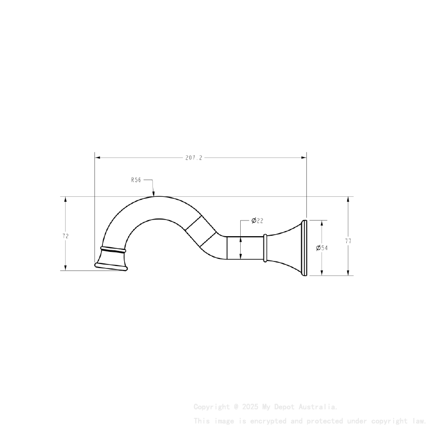 Clasico Spout Chrome
