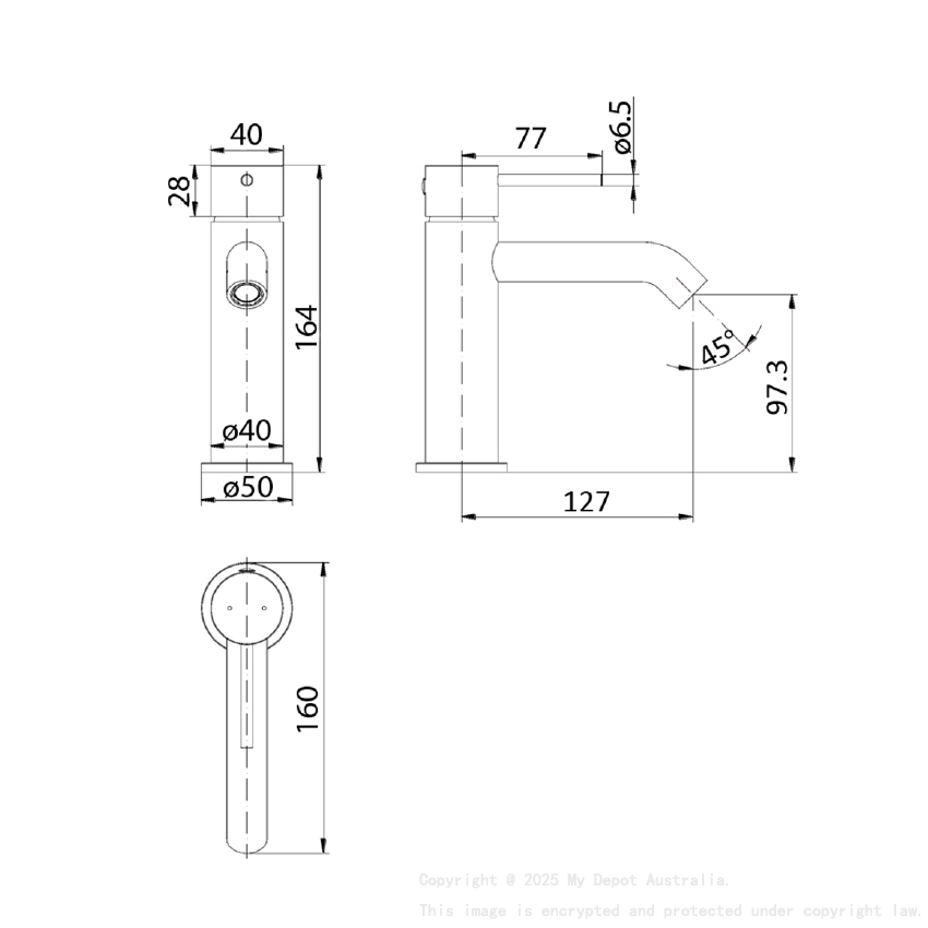 Hali Basin mixer Brushed Nickel