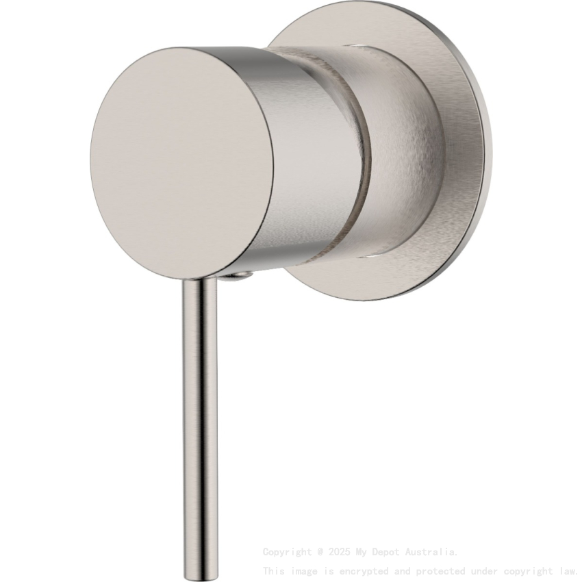 IKON-Hali Wall Mixer Brushed Nickel with 60mm Cover Plate