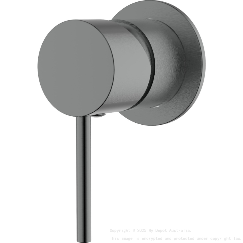 IKON-Hali Wall Mixer Gun metal with 60mm Cover Plate