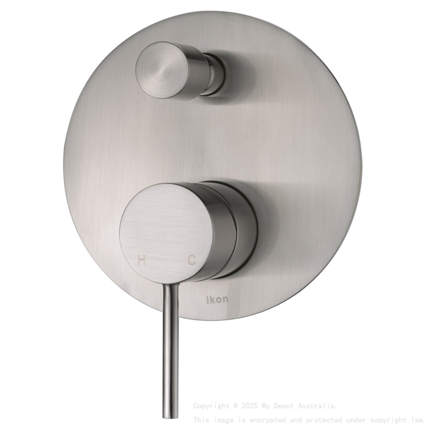 Hali Wall Mixer with Diverter Brushed Nickel