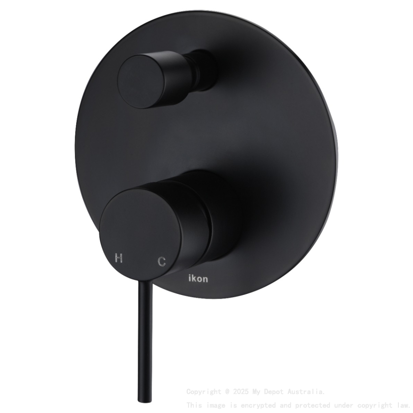Hali Wall Mixer with Diverter Matt Black