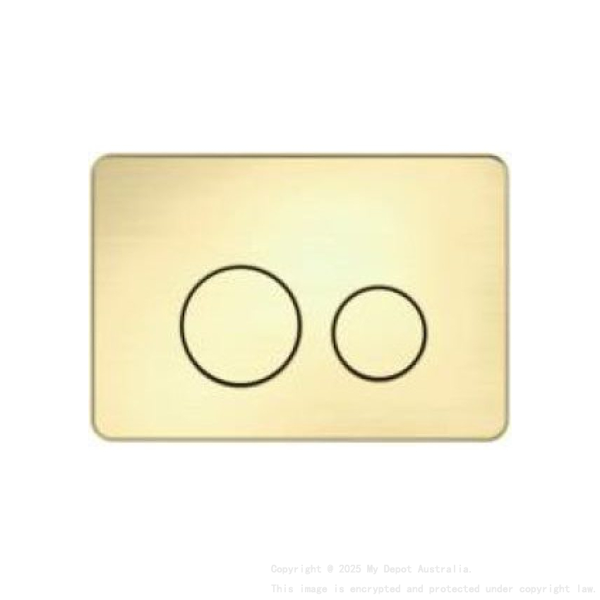 Access Plate Round Button Brushed Gold (Stainless Steel)