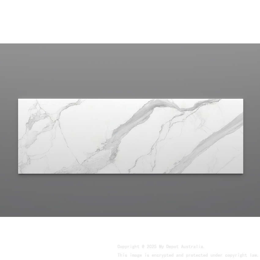 1500mm White Marble Look Sintered Stone Top Matte Finish Benchtop