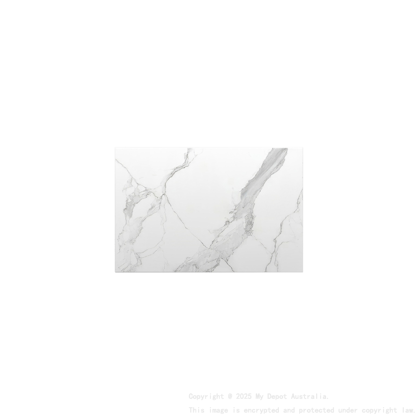 750mm White Marble Look Sintered Stone Top Matte Finish Benchtop