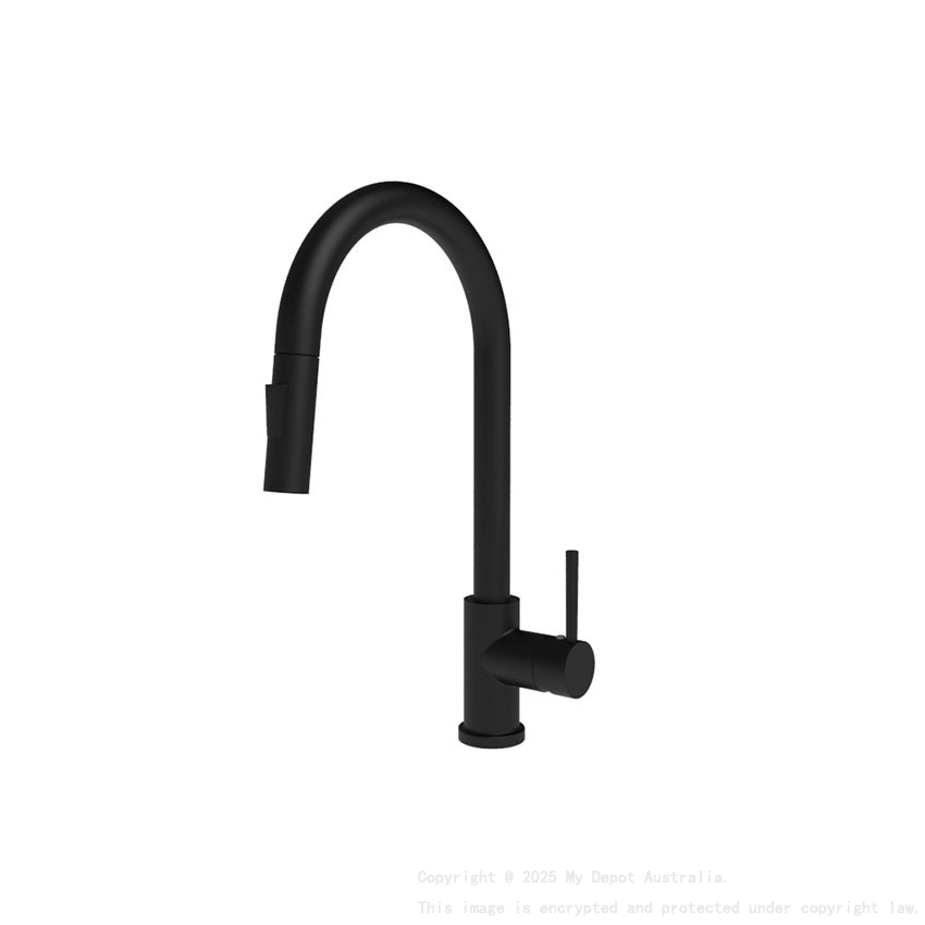 Designer Matte Black Pull Out Kitchen Mixer