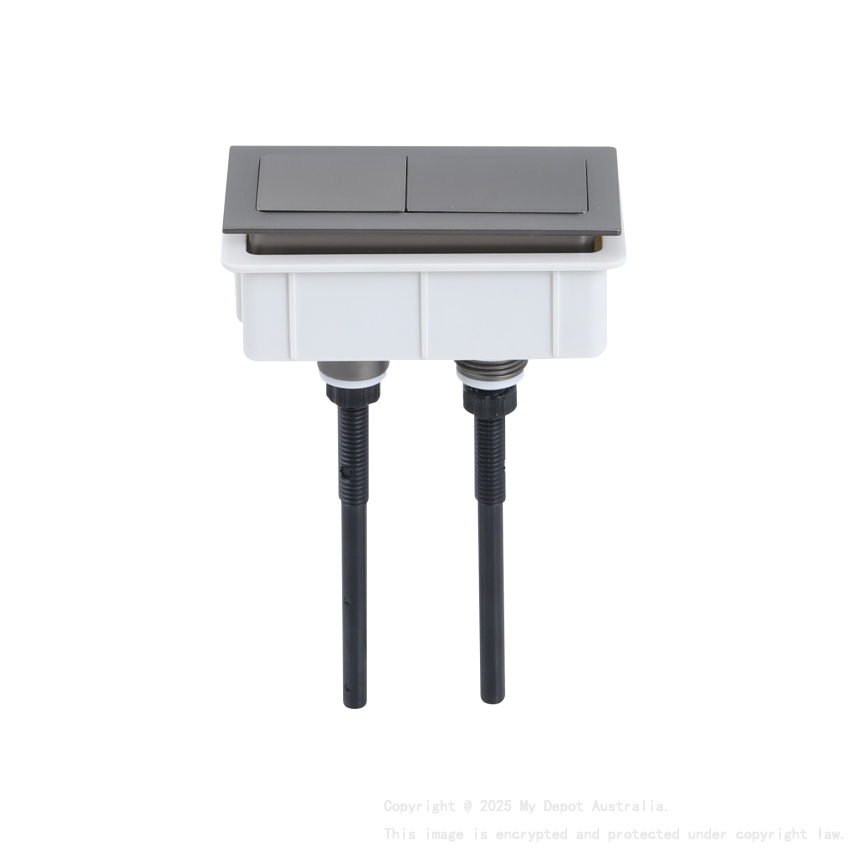 Square Press Button Gum Metal