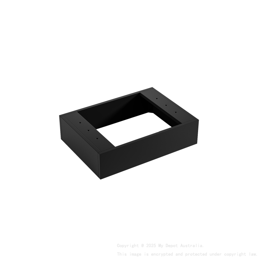 590X340X150 Matte Black Kickboard