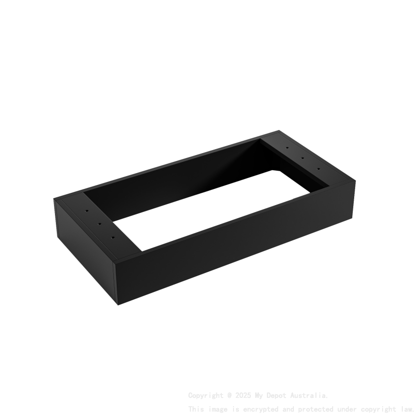 890X340X150 Matte Black Kickboard